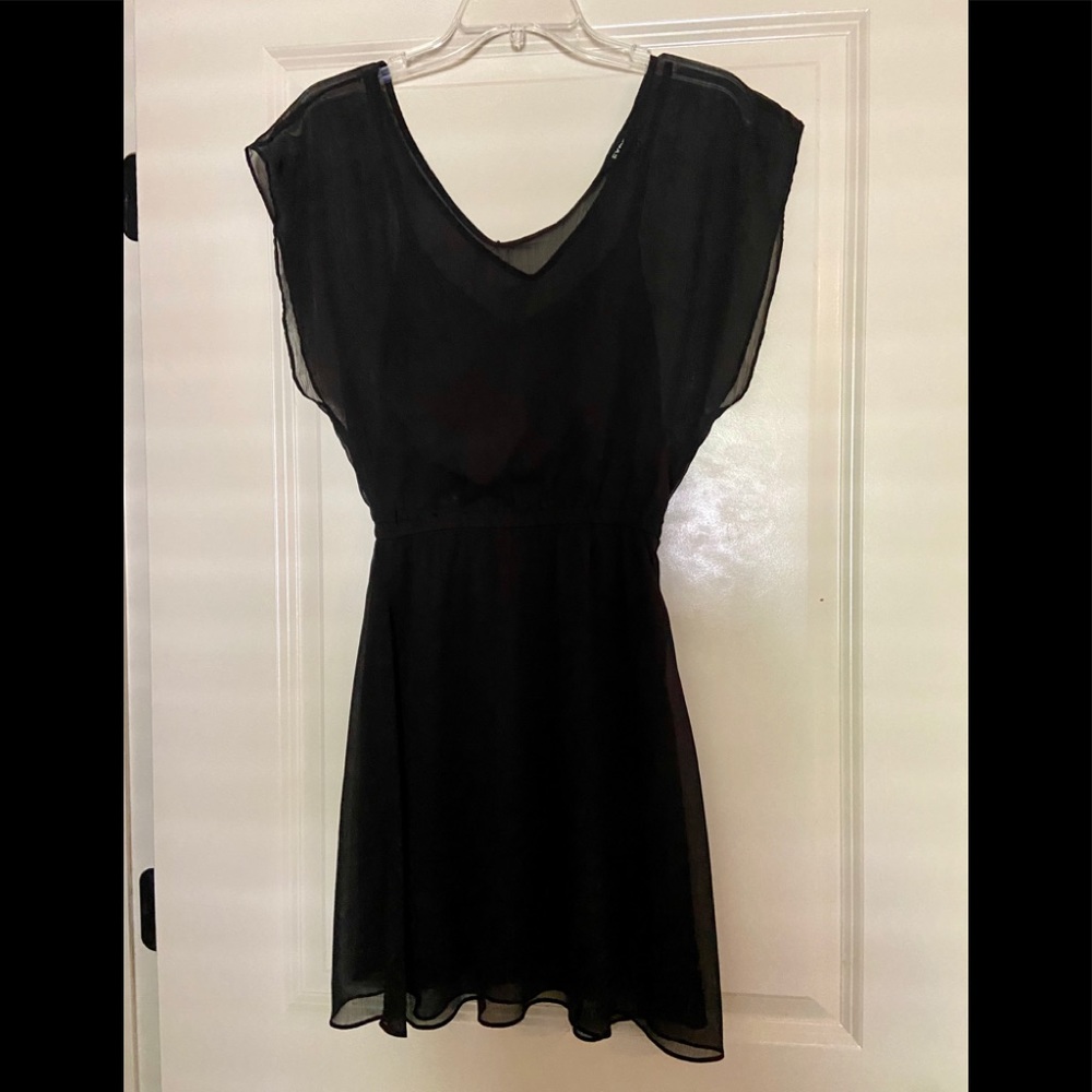 Black skater dress